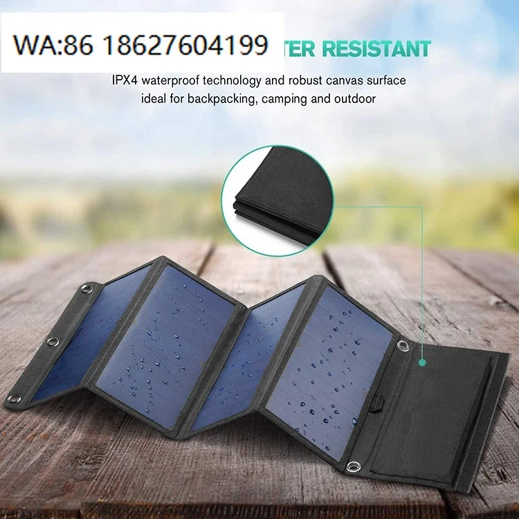 100W Foldable Solar Panel Kit, Portable Generator Module Outdoor Camping Off Grid Battery Charging