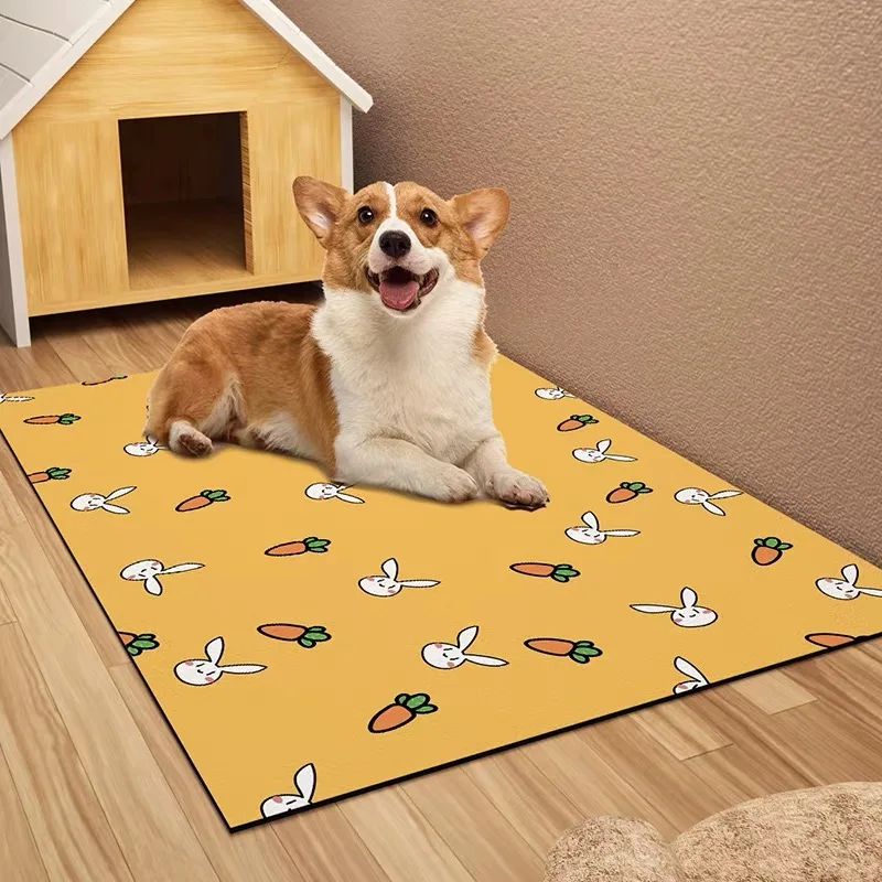 VIKAMA Tapis de sol pour animaux de compagnie – Imperméable et résistant à l'urine – Coussin de lit en Pvc pour chat et chien – Convient pour toutes les saisons – Décoration d'intérieur