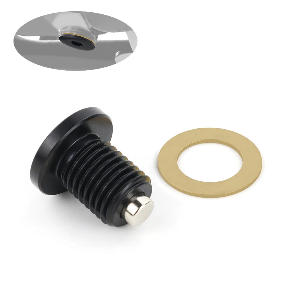 Magnetic Oil Drain Bolt Plug Screw M12*1.5 For Kawasaki KLR650 Ninja 300 Versys 650 1000 Versys-X 300 Z650 Zx-10R Ninja 400 1000