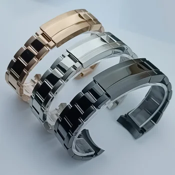 20mm width high quality luxury brand full solid stainless steel casual strap men's watches accessories tool watch bands