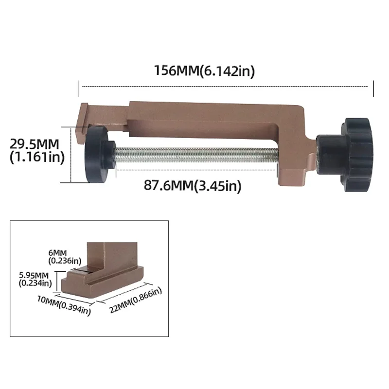 G-Clip for Trimming Machine Milling Groove Engraving Guide Rail Fixing Clip Bracket Aluminum Alloy Clip DIY Woodworking Tools