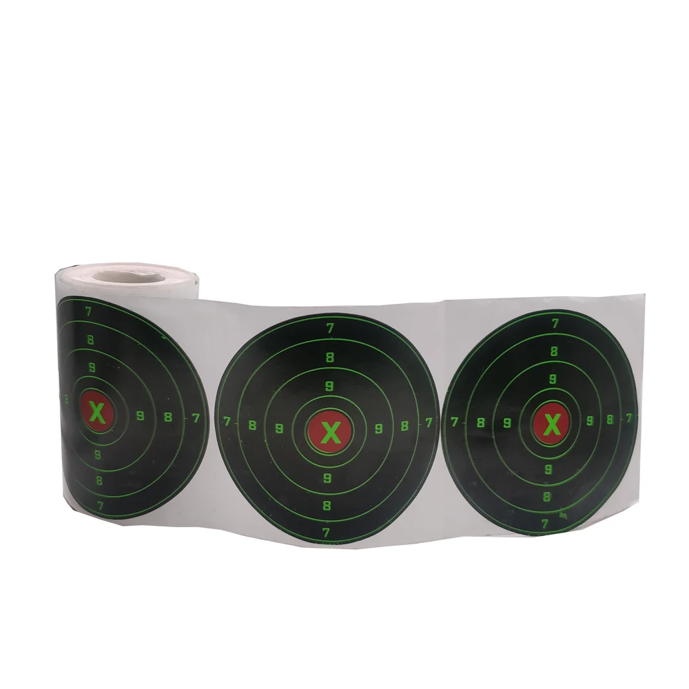 200 stks/rol Diameter 10 CM Spatten Kleurveranderende Deeltje Schieten Praktijk Doel Papieren Stickers