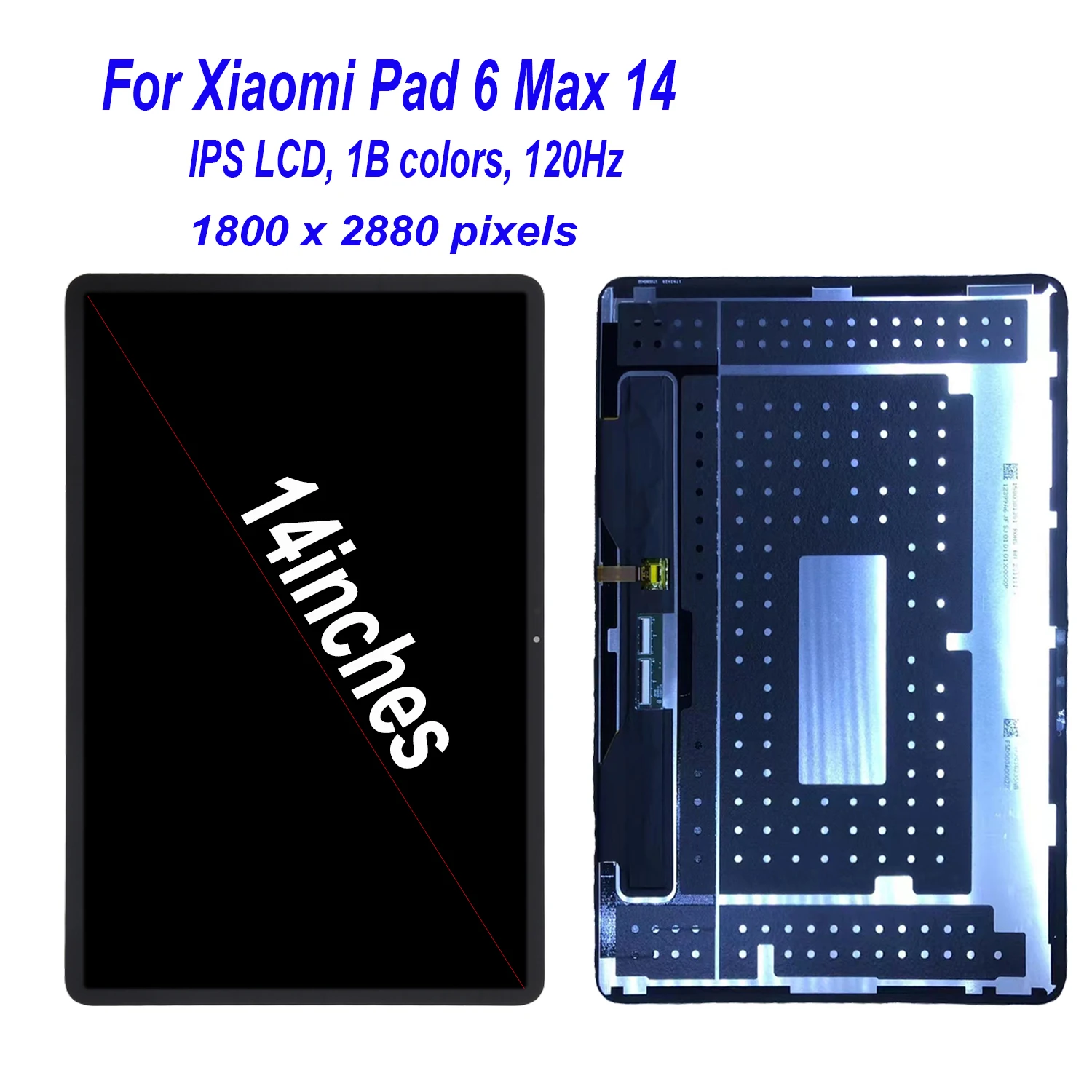 For Xiaomi Pad 6 Max 14 LCD Display Touch Screen Digitizer Assembly Parts