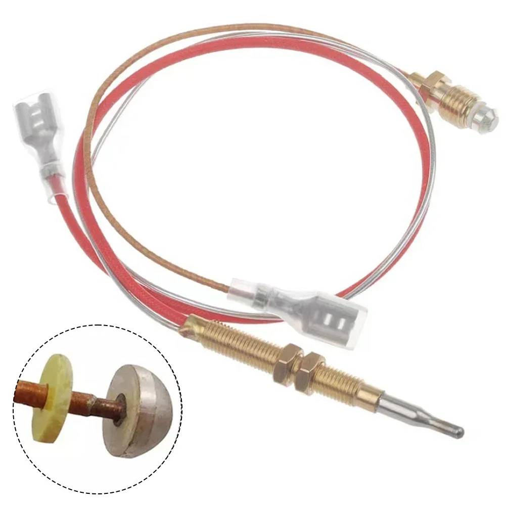 Thermocouple commun avec filetage de tête de chauffage, chauffe-gaz extérieur, kit de sécurité, connexion d'extrémité, M8x1, 400mm, 600mm