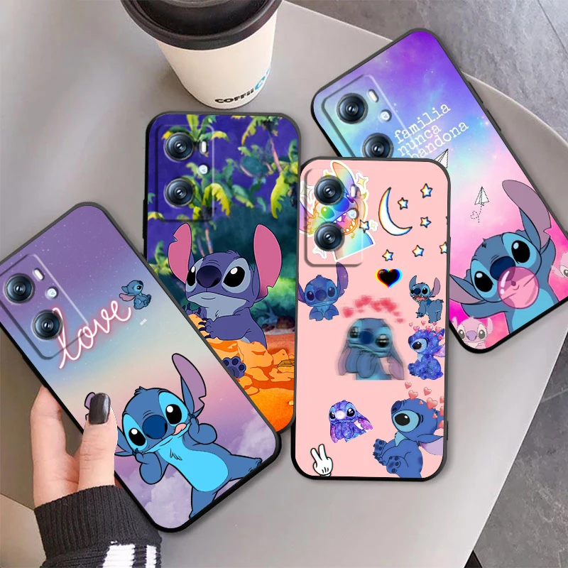 Stitch Abomination Monster For OPPO Find X6 X5 X3 A54S A5 A94 A16 A53S A57 A74 A72 A98 A78 A96 A9 5G Black TPU Phone Case