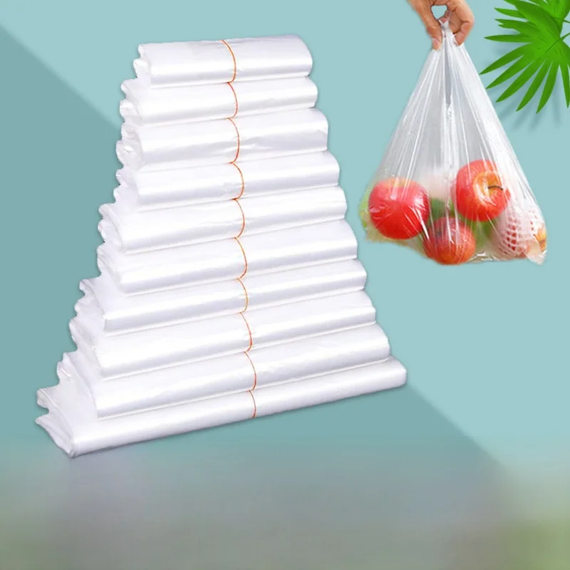 環境に優しい厚手の鮮度保持バッグ-使い捨てキッチン包装-家庭用大小ロールバッグ