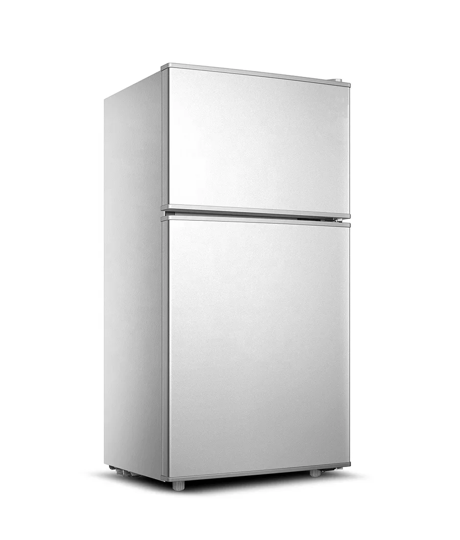 High Quality 85L Double Door Room Fridge Mini Refrigerator And Freezer