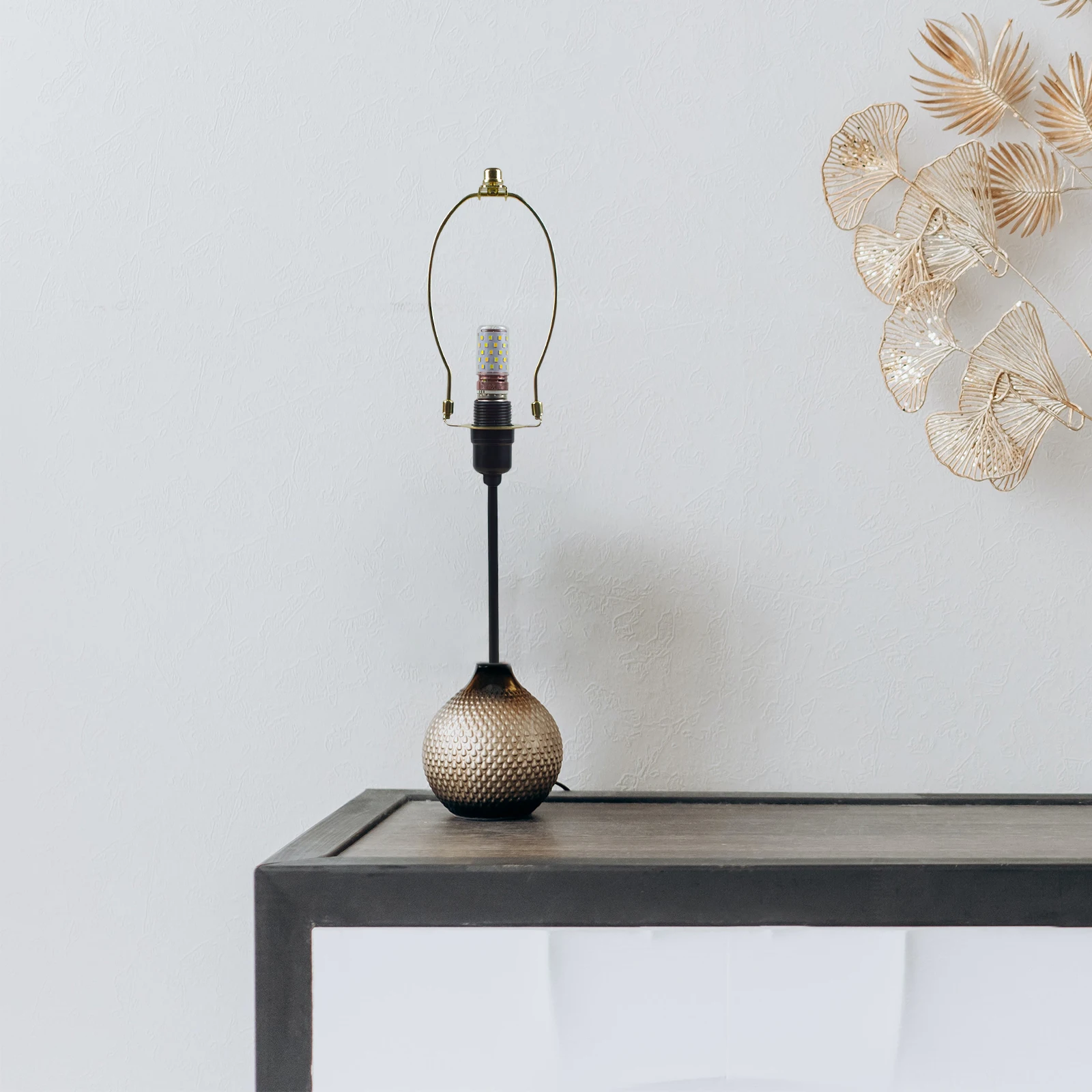 

Floor Lamp Horn Stand 11.8CM Golden Bracket Durable Material Replacement Parts Harp Kit Table Light Fixtures Lamp Shade Frame