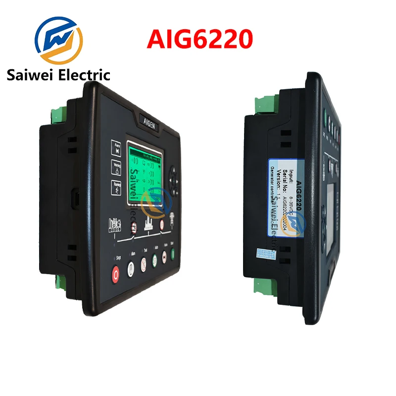 LIXiSE AIG6220 Auto Mains Failure Controller Diesel Gas Genset LCD Cloud Remote Monitoring Control Unit