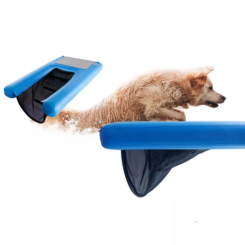 

Inflatable Pup Plank Dog Ramp Floating Pet Water Float Ladder for Boat Dock Pool Swimming Pets