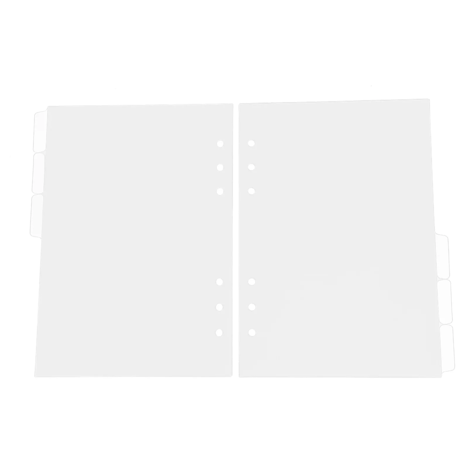 

2Sets Index Dividers Translucent Sorter Labels for Planners Binders Notepad with Document Classification Organizer Dividers
