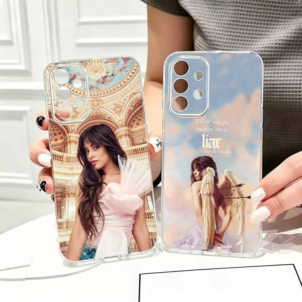 Latin-pop fusion Singer C-Camila  Phone Case For Samsung S22,23,24,25,21,10,9,Ultra,Plus,Lite Transparent Cover