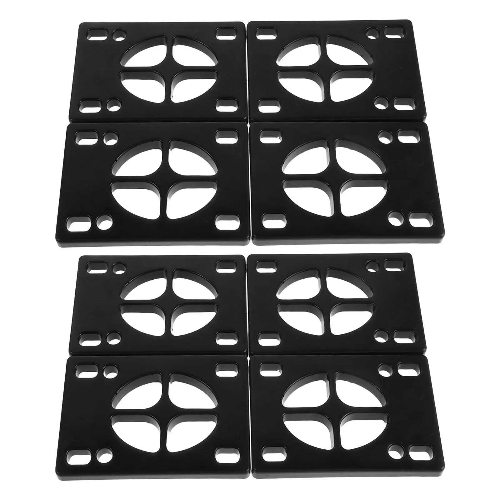 

8Pcs Skateboard Shock Pads 6Mm Thick Vibration Absorber Riser Pads Universal Shock Absorbing Deck Protection Longboard Cruiser