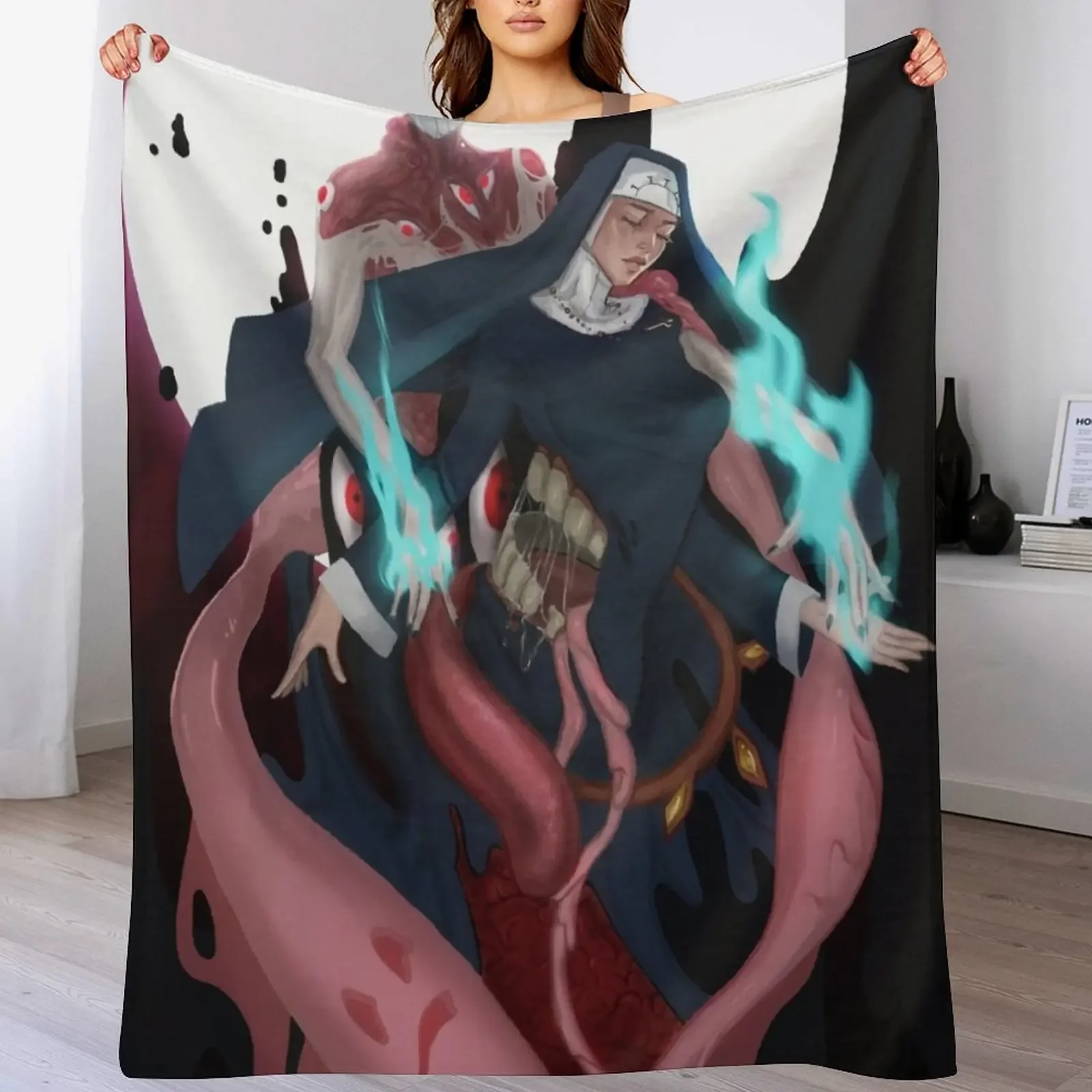 

Skullgirls double fanart Throw Blanket Warm Throw Blanket Gift for Anniversary