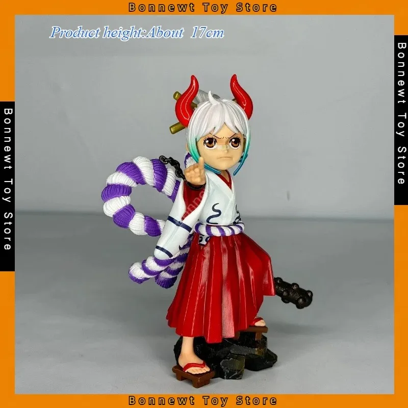 

17cm New One Piece, Childhood Yamato, Cute 2D Girl, Anime, Case Ornament, GK Figure, Table Gift