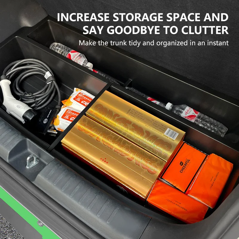 Hidden Trunk Bottom Storage Box Cargo Organizer For BYD Seagull Dolphin Surf 2023-2025 ABS Material Filling Extension Box