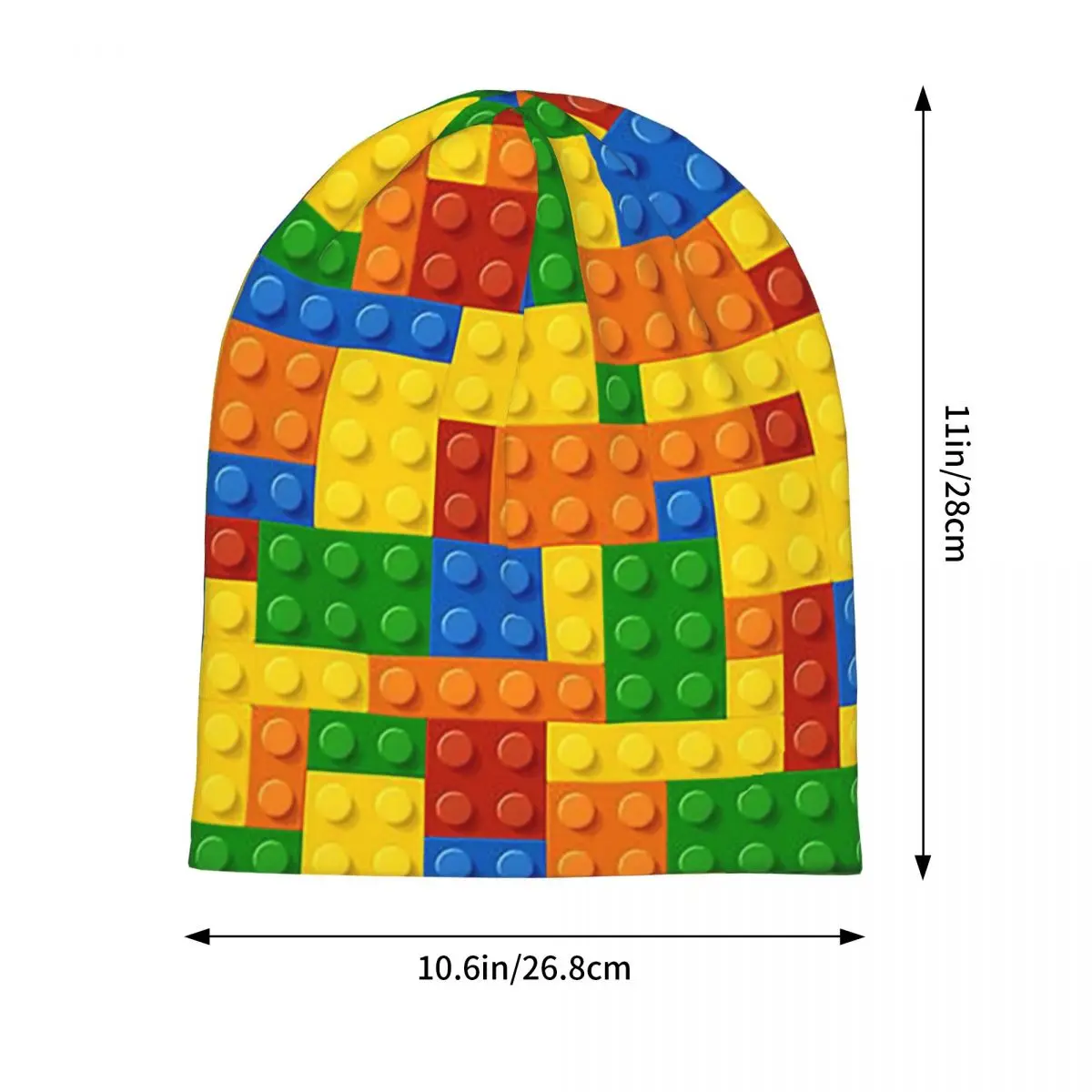 Building Blocks Construction Brick Skullies Beanies Hats Warm Autumn Winter Outdoor Cap Knitted Bonnet Caps for Men Women Adult