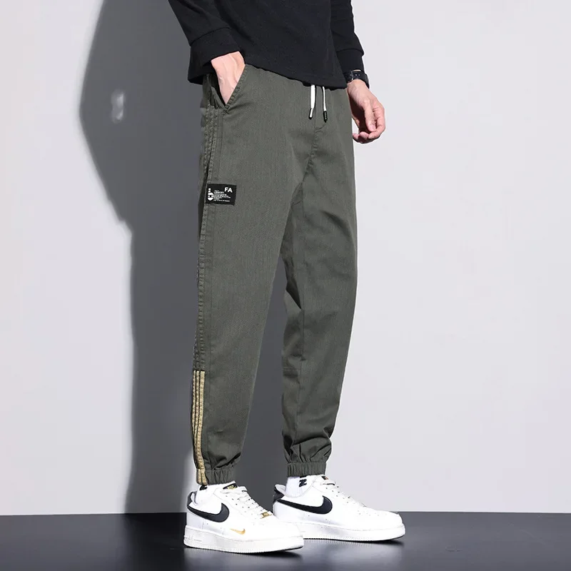 

Autumn New Mens Pants Korean Fashion Men's Casual Trousers Good Quality Loose Denim Pants Men's Leggings Sports Joggers Men