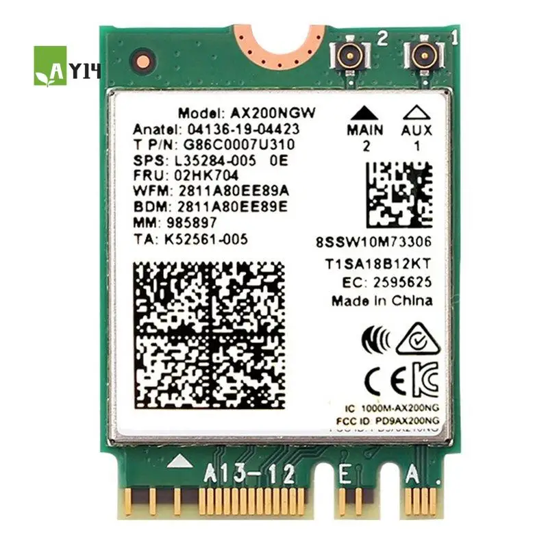 placa-de-rede-ay14-ax200-ax200ngw-m2-ngff-24ghz-5g-wi-fi-6-2974mbps-adaptador-wi-fi-80211ax-bluetooth-52