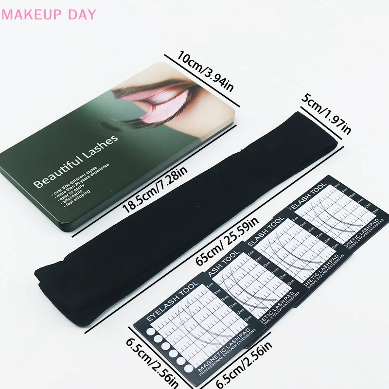 Magnetic Lash Pad Grafting Eyelash Headband Headscarf Forehead Towel Pad Eyelash Tablet Makeup Tool For Lash Extension Supplies