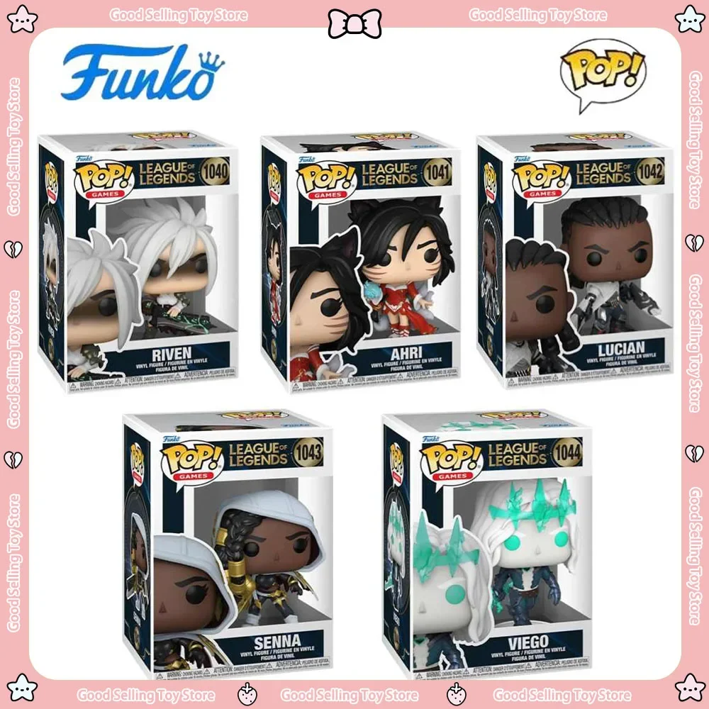 In Stock Funko Pop League of Legends Battle Two Cities Ahri Viego Senna Riven Model Christmas Gift League of Legends Figurines