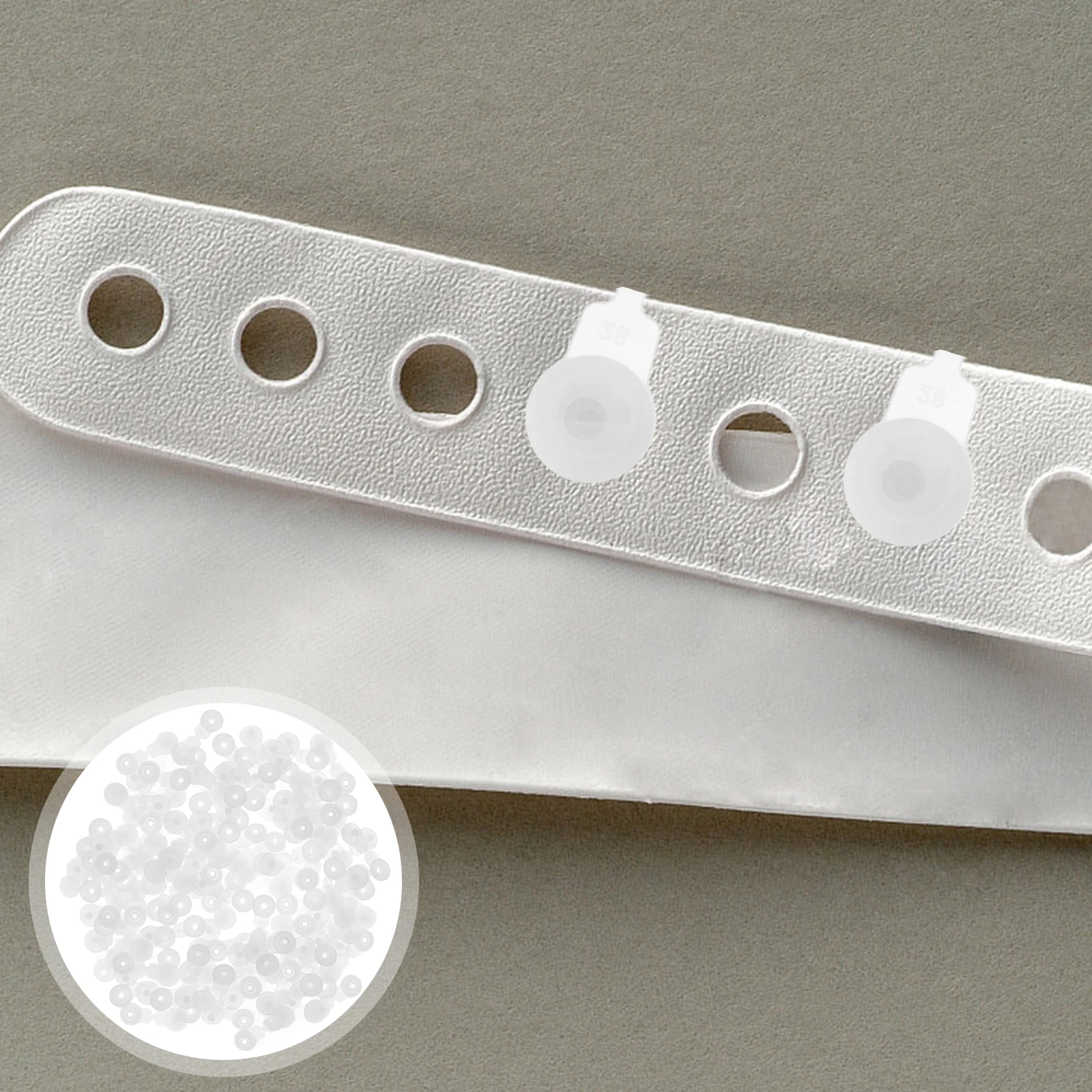 

100pcs Identification Band Buckles Plastic Skin Buckles Replacement Fasteners For Event Party Festival Wristbands Quick Secure