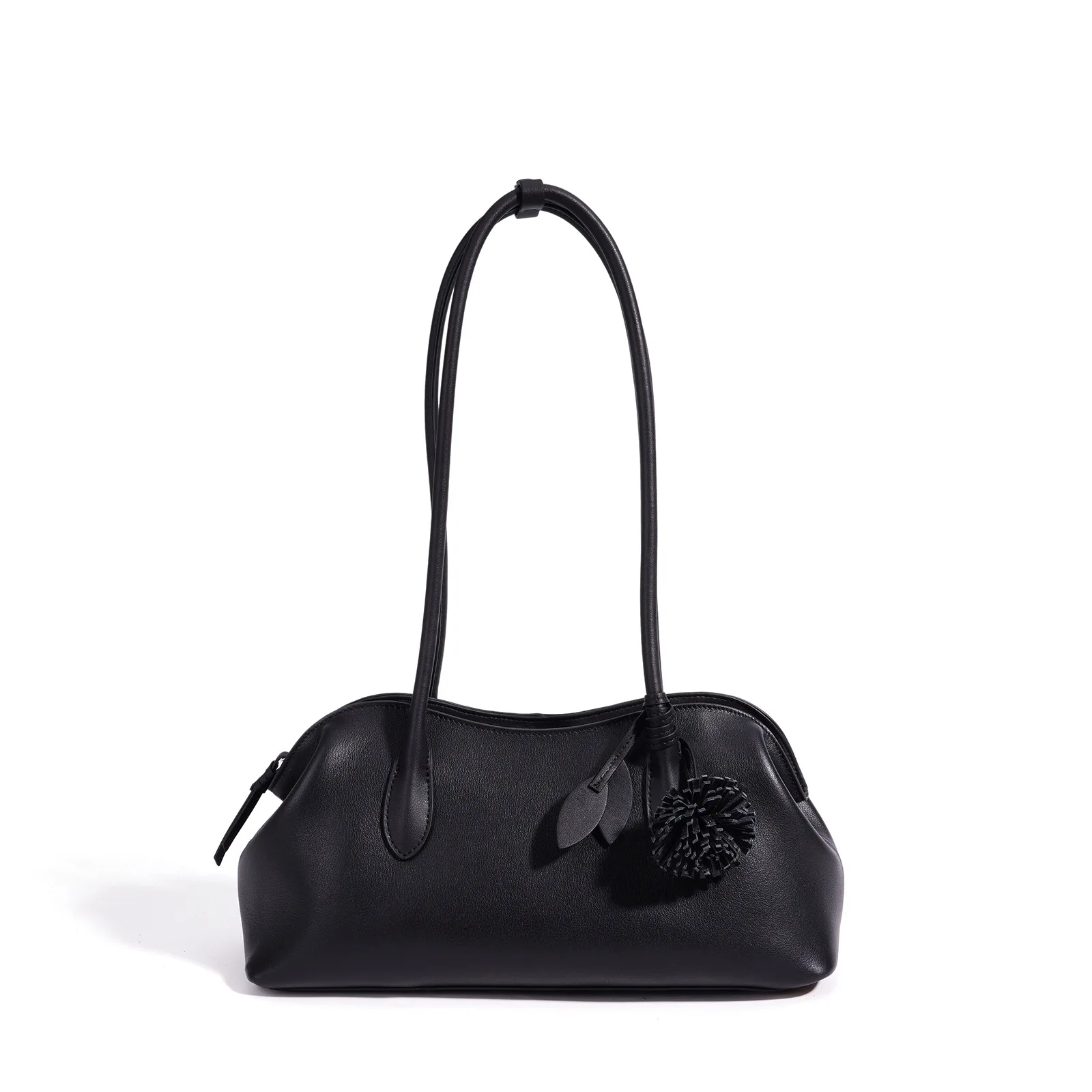Korean-style Autumn/Winter Premium Genuine Leather Shoulder Bag Casual Simple Women's Handbag Top-Grade Cowhide Underarm Bag