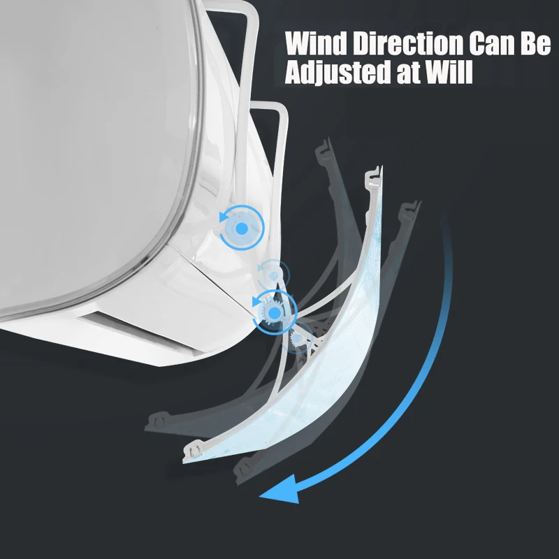 Adjustable Air Conditioning Wind Deflector Baffle, Anti-direct Blowing, Hanging Air Conditioner Cover, Household