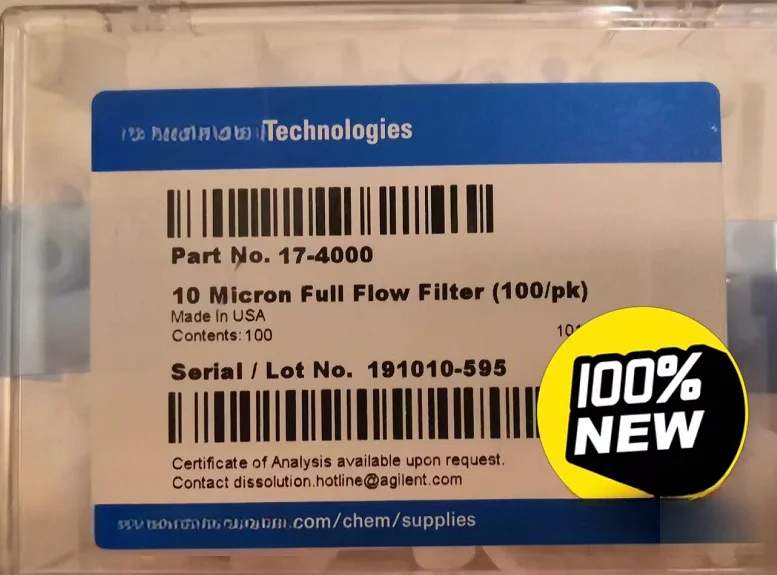 

Agilent Filter 17-4000 10 Micron 17-4010 17-4020 100/PK Original