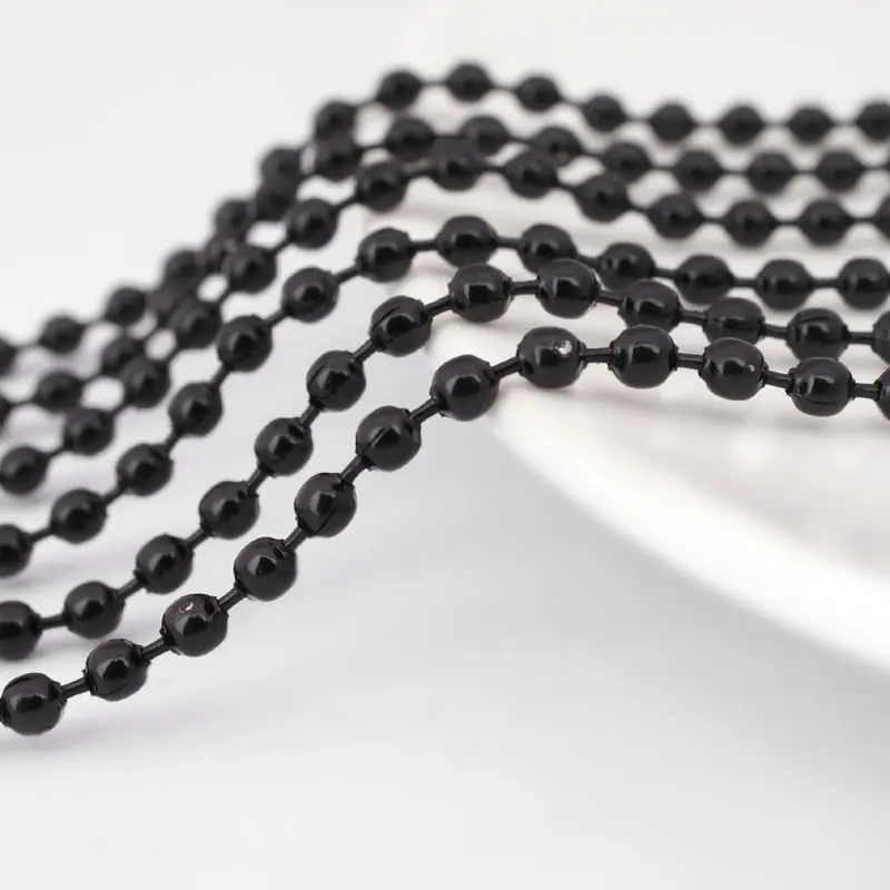 5 Meters 1.5MM 2MM 2.4MM Iron Ball Bead Antique Bronze Necklace Chains Diy Accessories Jewellery Making Rosediy Official Website