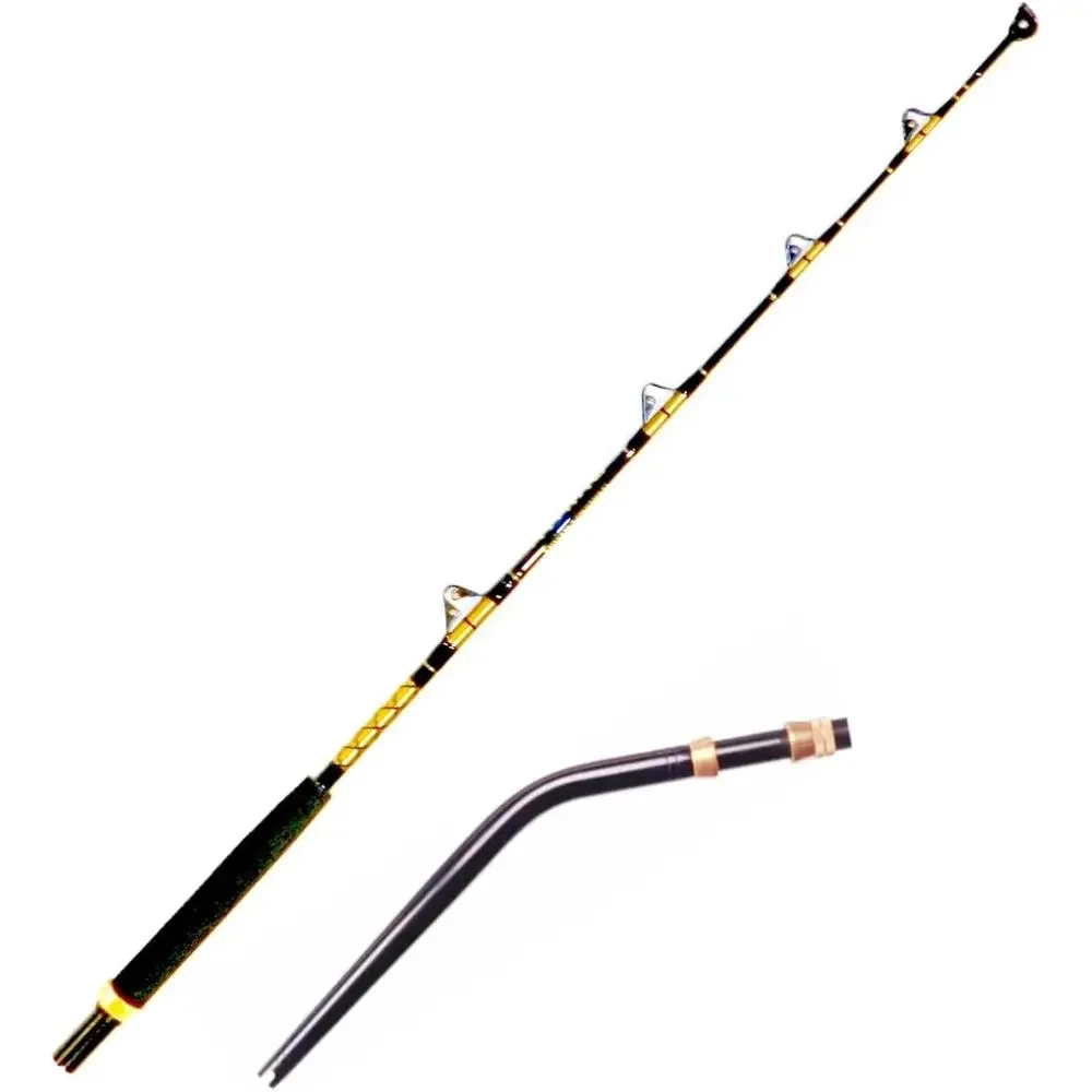 

80-130lb Bent Butt Saltwater Roller Fishing Rod, 6 Feet 0 Inches