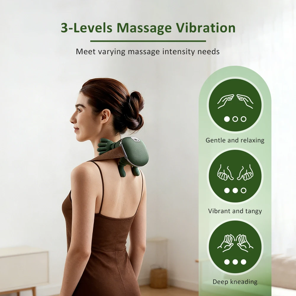 Neck Shoulder Massager Neck Back Massager with Heat & 4D Kneading Shiatsu  Deep Tissue Massager for Shoulder Cervical Pain Relief - AliExpress 66