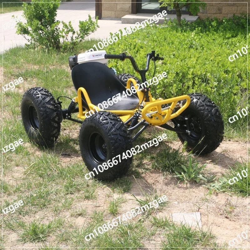 

212Cc Off-Road Kart Racing with 10-Inch Tires All-Terrain 4 Wheels UTV Beach Mountain Drift Adult Dune Kart Utility Vehicle