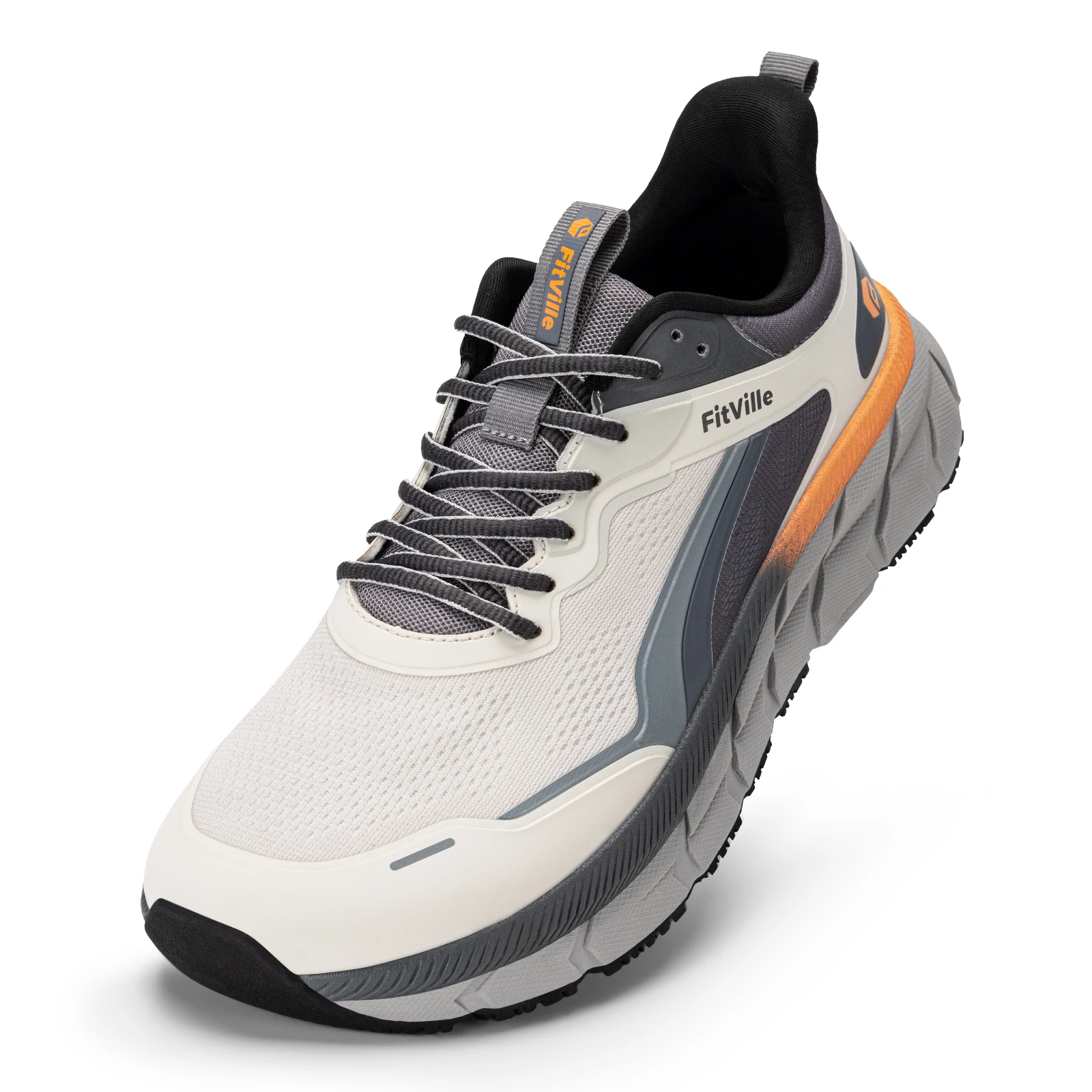 Fittington Men's Wide Toe Walking Shoes Cushioning Men's Causal Sneakers Breathable Sports Running Shoes for Men Comfortable Non
