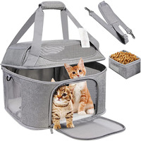 Dog Carrier Bag Dog Carrier Soft-Sided Cat Bag Breathable Pet Portable Foldable Travel Airline Approved Transport Bag For Puppy