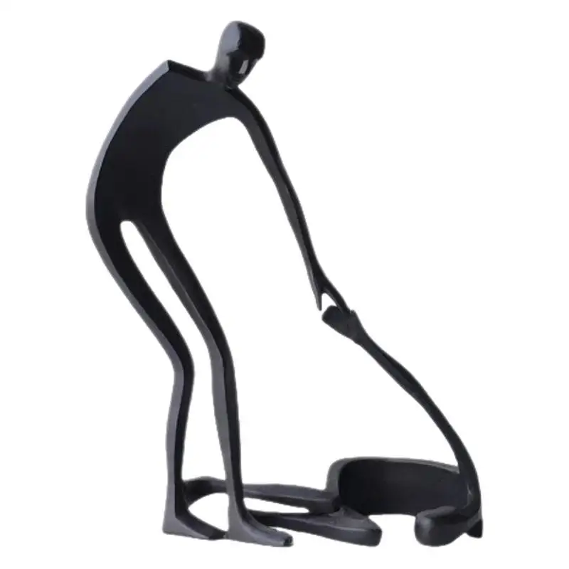 

European creative geometric alloy figure sculpture ornament living room wine cabinet entrance model room home decoration