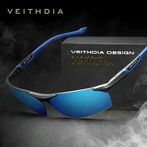 VEITHDIA-gafas de sol polarizadas para hombre, lentes de aluminio y magnesio con revestimiento azul, accesorios para exteriores, 6589