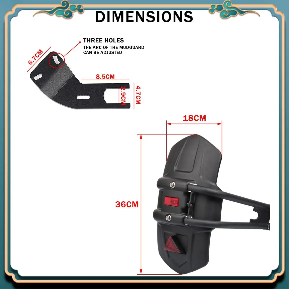 

Latest For Loncin Voge 500DS 650DS 500 650 DS Motorcycle Accessories Rear Fender Extender Mudguard Tire Hugger Splash Guard