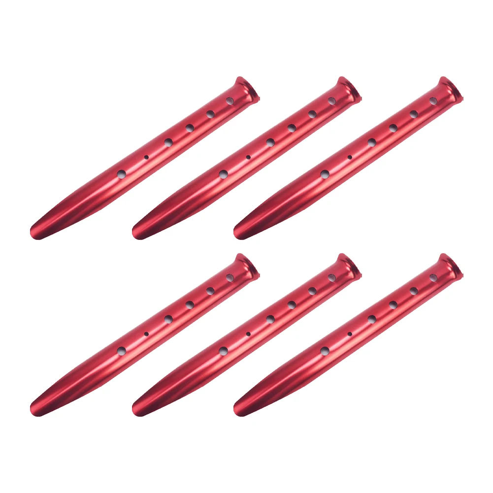 6 Pcs 31*3.7cm Beach U-Shape Tent Stakes Camping Tent Pegs For Outdoor Camping Beach Snow Sand Ground Tarp Accessories Brand New