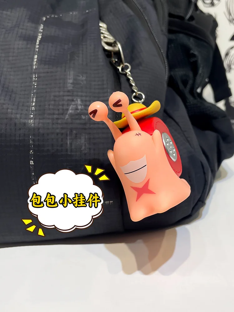 1 ud. Figura de Anime One Piece Den Den Mushi, Modelo de Caracol con Sonido, Luffy, Sabo, Ace, Juguetes con Grabación de Sonido, Regalos para Fans