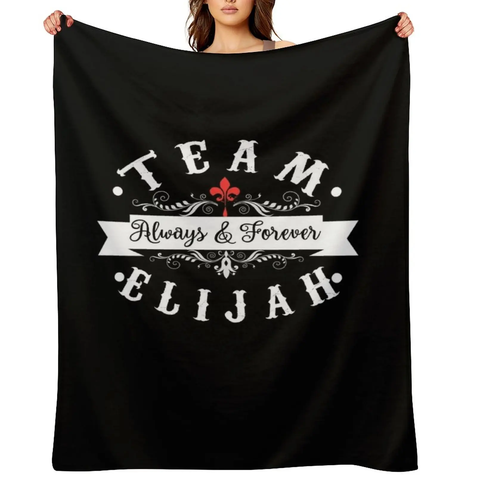 

Team Elijah. Throw Blanket Bed linens Summer Luxury cosplay anime Blankets