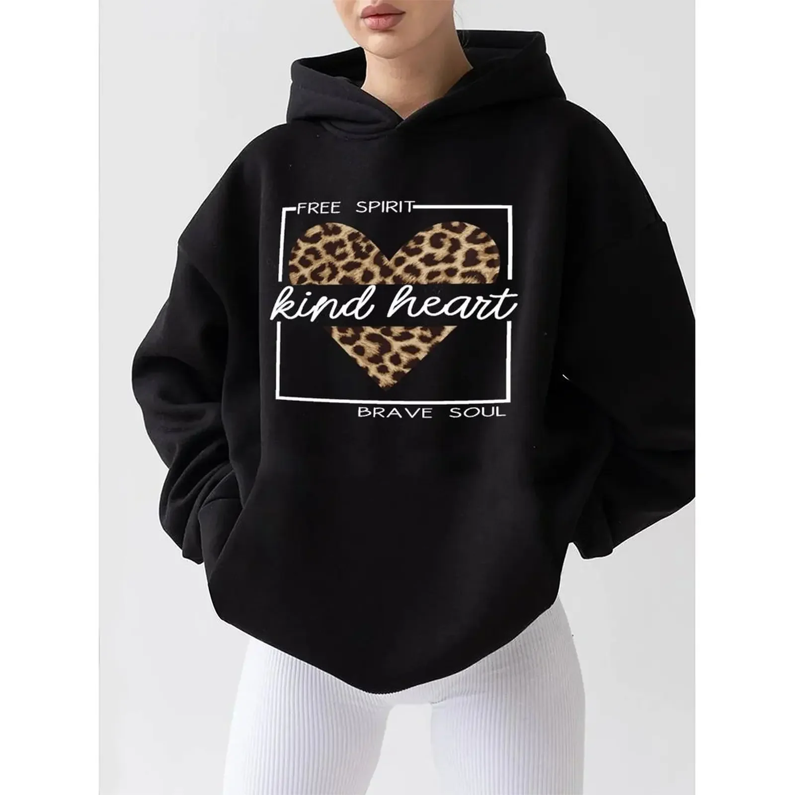 

Y2k Sweatshirts Woman Sports Hoodie Casual Christmas Print Sweater Women Fashion Vintage Classic Hip Hop Streetwear Loose Jacket