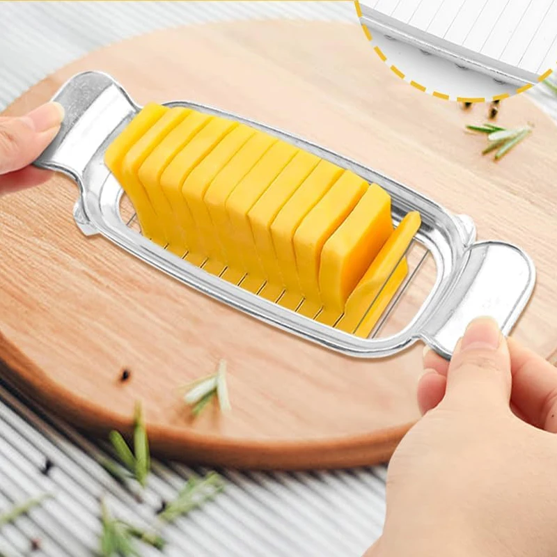 Butter Slicer Cutter Aluminium Käse Cutter Butter Slicer multifunktion ale Küche Food Tool Butter Cutter Draht Käse Slicer – Detail 1