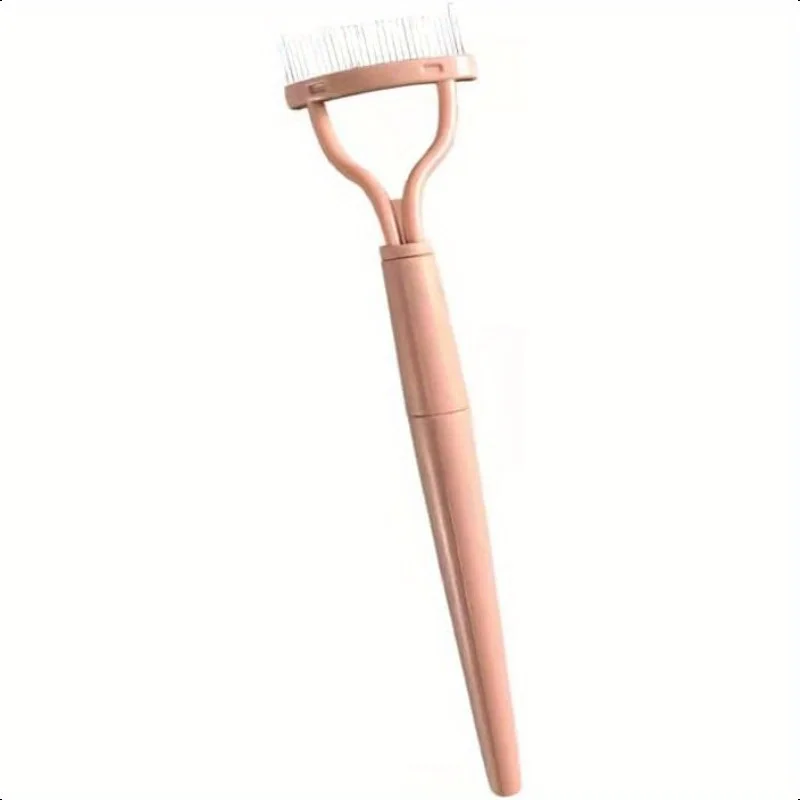 New In Eyelash Separator Metal Teeth Straight Eyelash Curler Beauty Makeup Stainless Eyelash Brush Comb Mascara Curl Makeup Tool