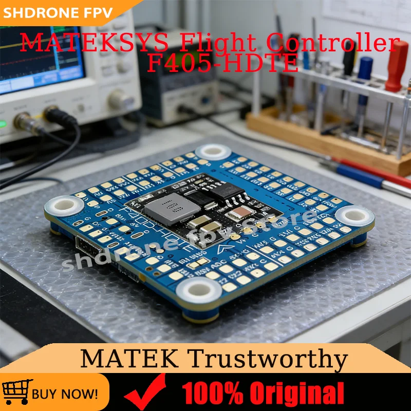 

MATEK MATEKSYS Flight Controller F405-HDTE Blackbox Input 9-60V 3-12s LiPo) for RC Airplane FPV Freestyle Drones