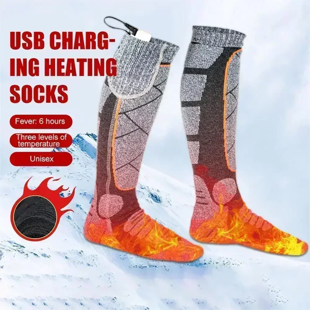 Intelligent Electric Winter Warm Socks 3 Modes Adjustable for Anti-Cold Skiing Outdoor Camping Hiking 3.7v Battery Foot Warmer