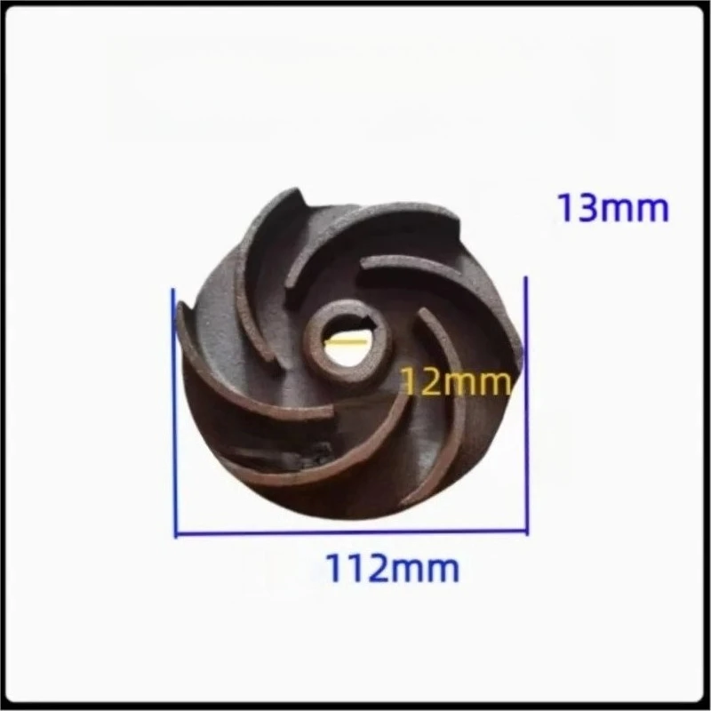 Pump Accessories Wastewater Under Six Rounds Of 12-122-14mm Sewage/water Wheel 15-105-20mm Cast Iron Impeller Blades