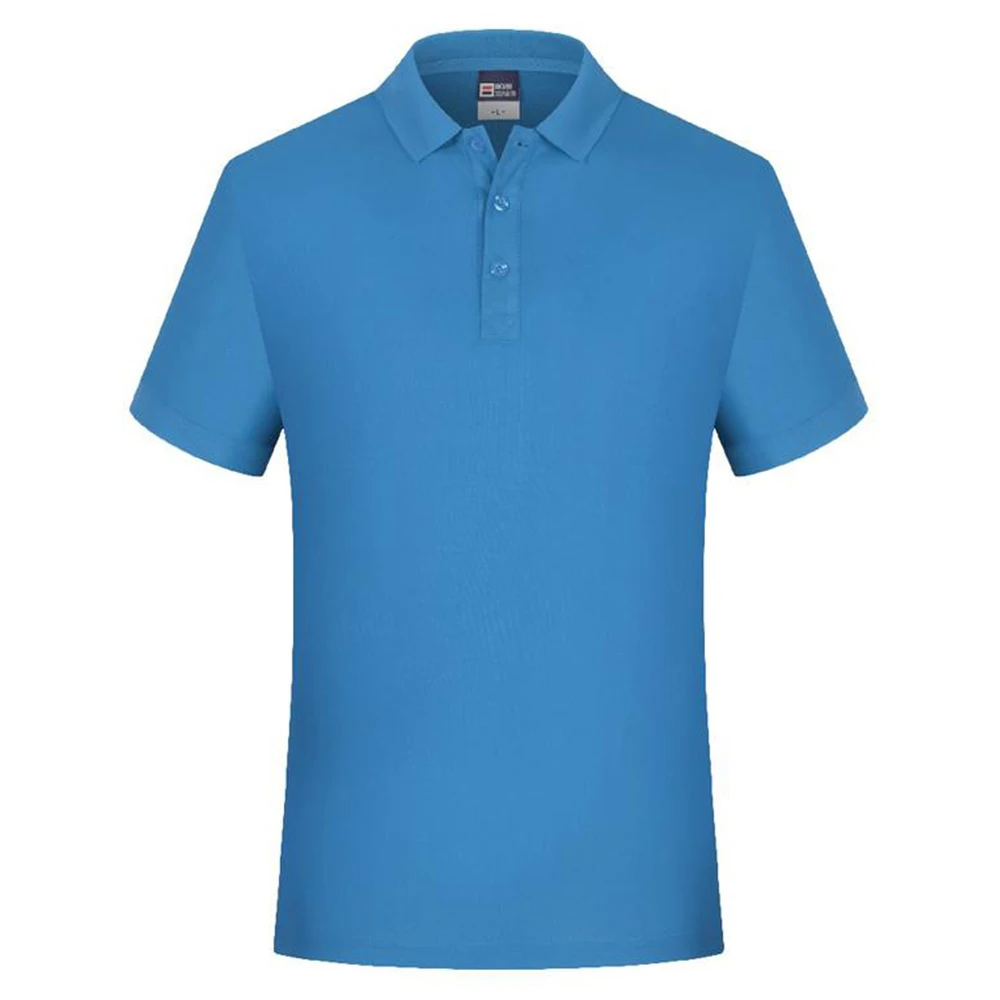 Camiseta Polo en blanco para hombre, venta al por mayor, camiseta con cuello barato, Poloshirt de moda, camisetas informales de verano para hombre,