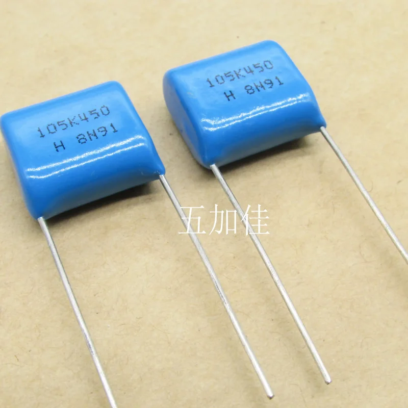 10-100pcs 105K450 450V1UF 10% 2W105 imported original Japanese made film capacitor with a pin spacing of 16mm