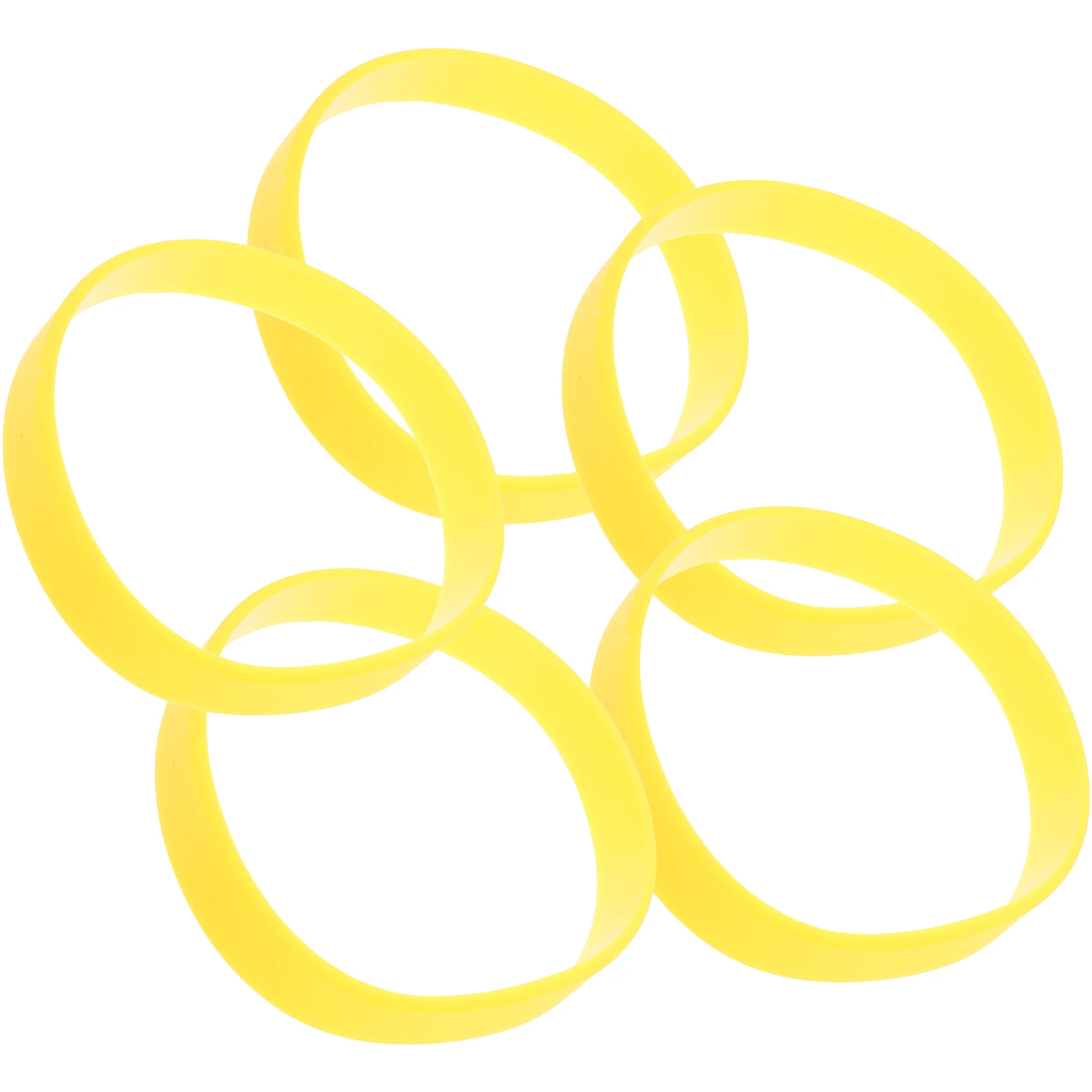 

5pcs Silicone Sports Bracelets Stylish Wristbands Team Gifts Fans Accessories Lightweight Wear-Resistant Comfortable